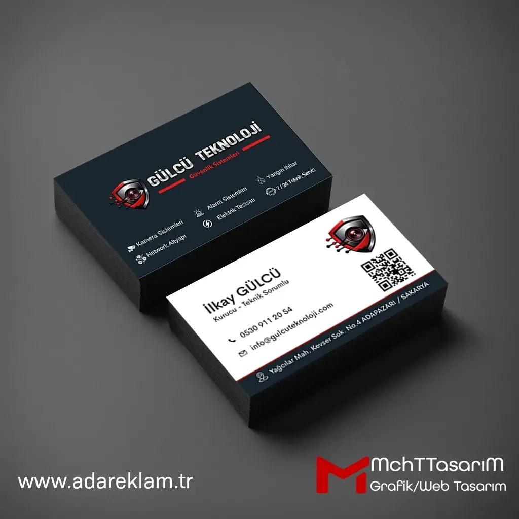 Çift Yön Düz Kesim Kartvizit – 350 gr — görsel 2
