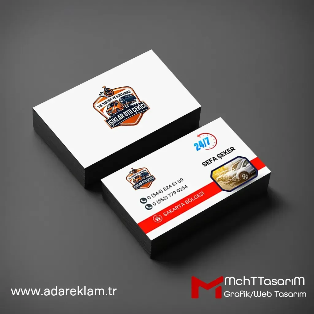 Çift Yön Düz Kesim Kartvizit – 350 gr — görsel 3
