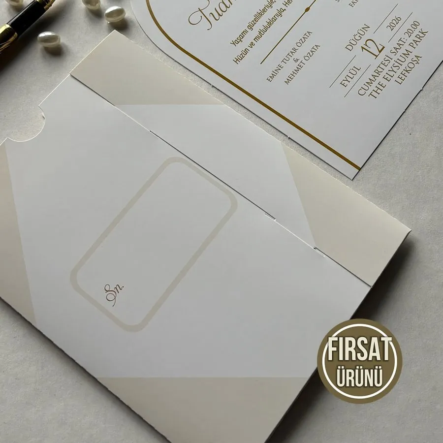 Kampanyalı Dikdörtgen Zarf - Oval Kesim Model - 11 — görsel 3