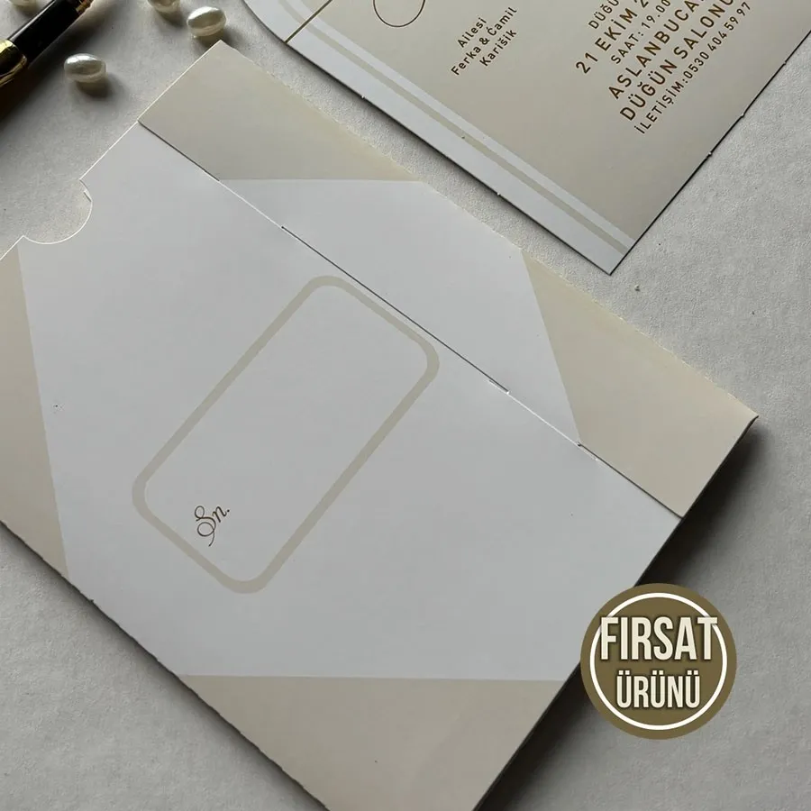 Kampanyalı Dikdörtgen Zarf - Oval Kesim Model - 12 — görsel 3