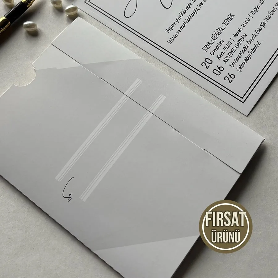 Kampanyalı Dikdörtgen Zarf - Oval Kesim Model - 13 — görsel 3