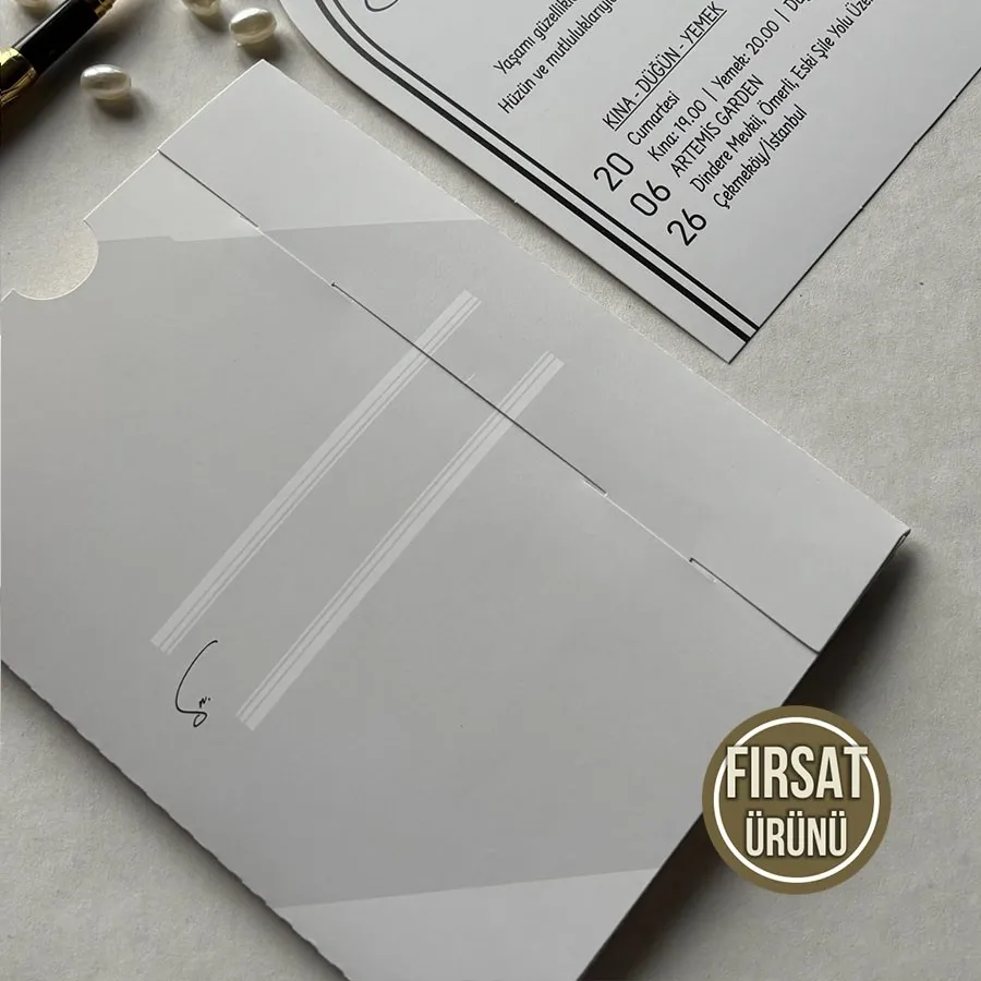 Kampanyalı Dikdörtgen Zarf - Oval Kesim Model - 15 — görsel 3