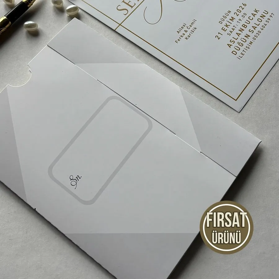Kampanyalı Dikdörtgen Zarf - Oval Kesim Model - 16 — görsel 3