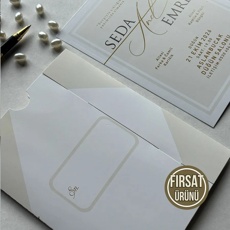 Kampanyalı Dikdörtgen Zarf - Oval Kesim Model - 2 — görsel 3