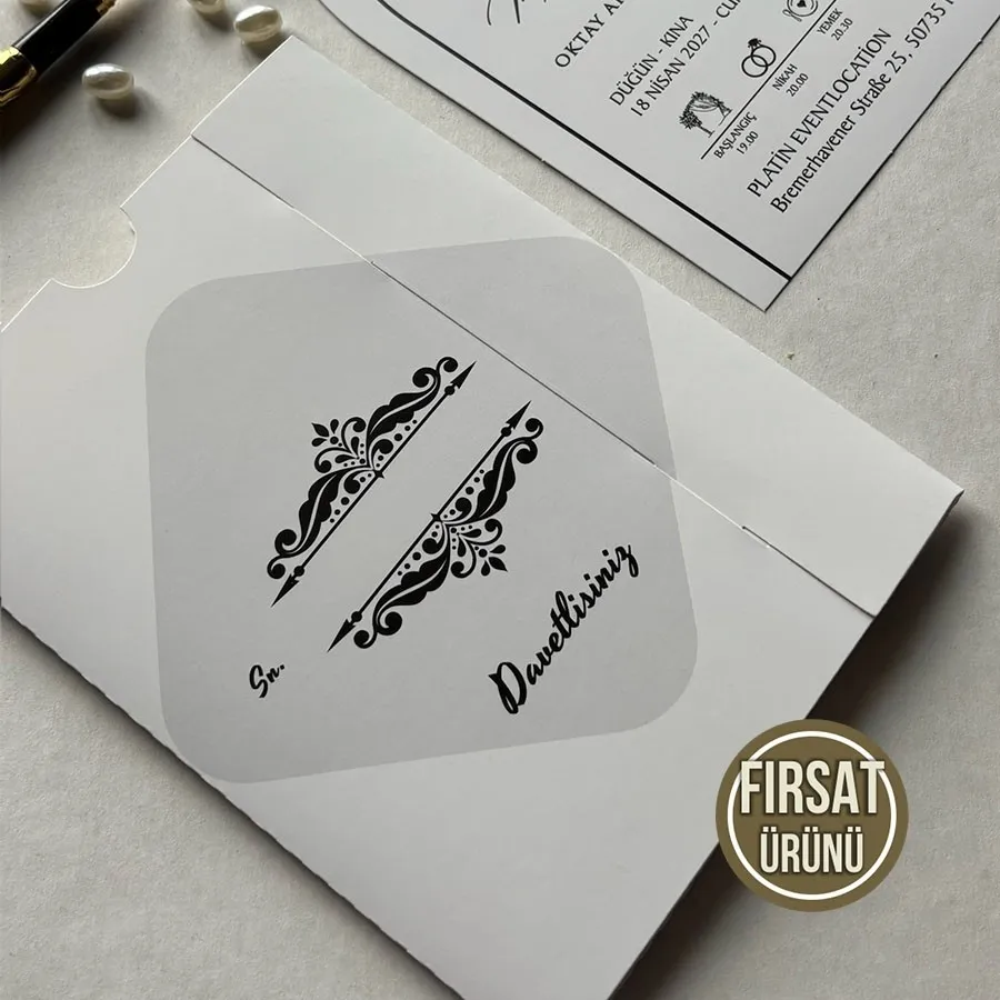 Kampanyalı Dikdörtgen Zarf - Oval Kesim Model - 3 — görsel 3
