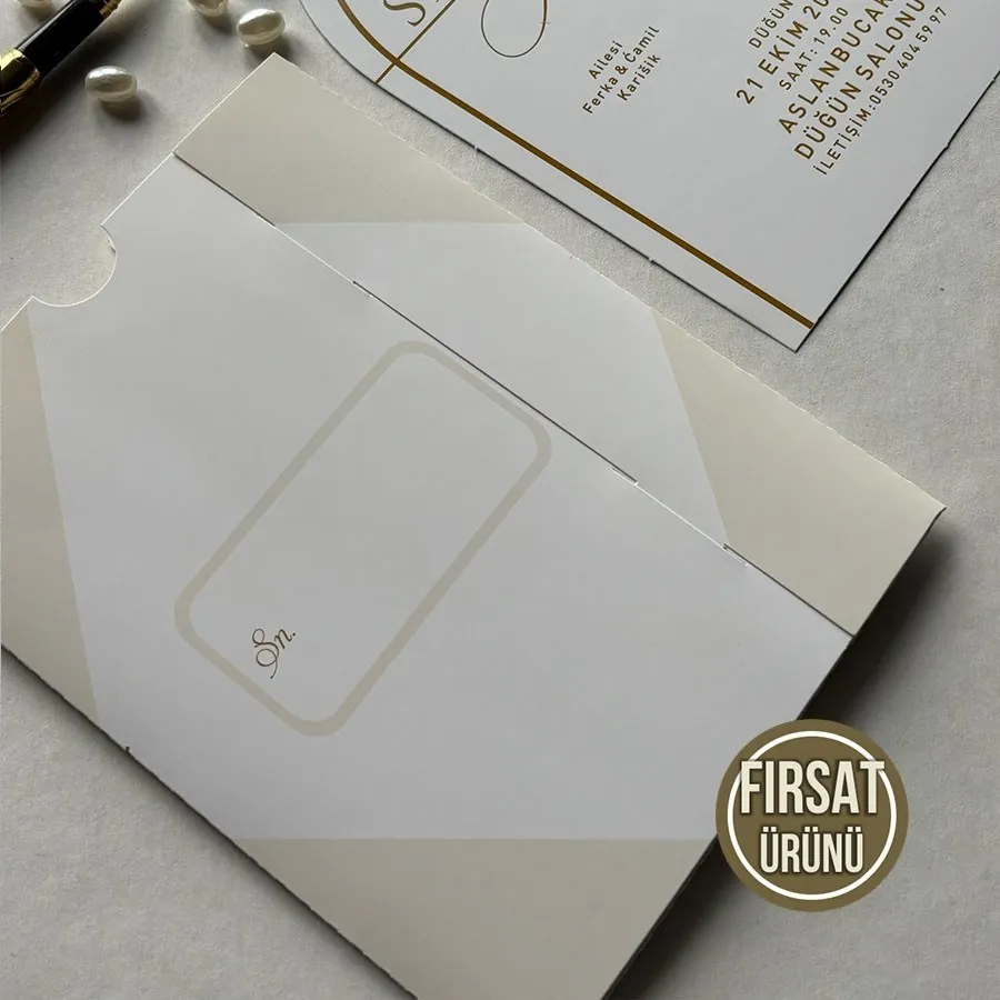 Kampanyalı Dikdörtgen Zarf - Oval Kesim Model - 5 — görsel 3