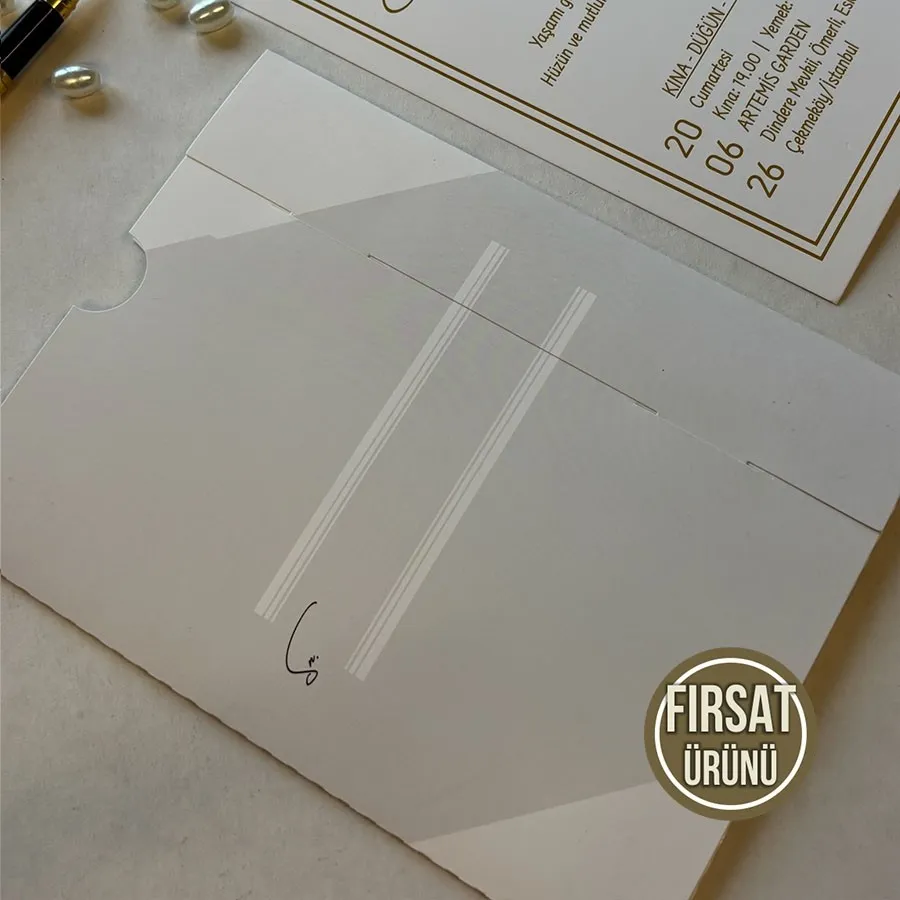 Kampanyalı Dikdörtgen Zarf - Oval Kesim Model - 6 — görsel 3