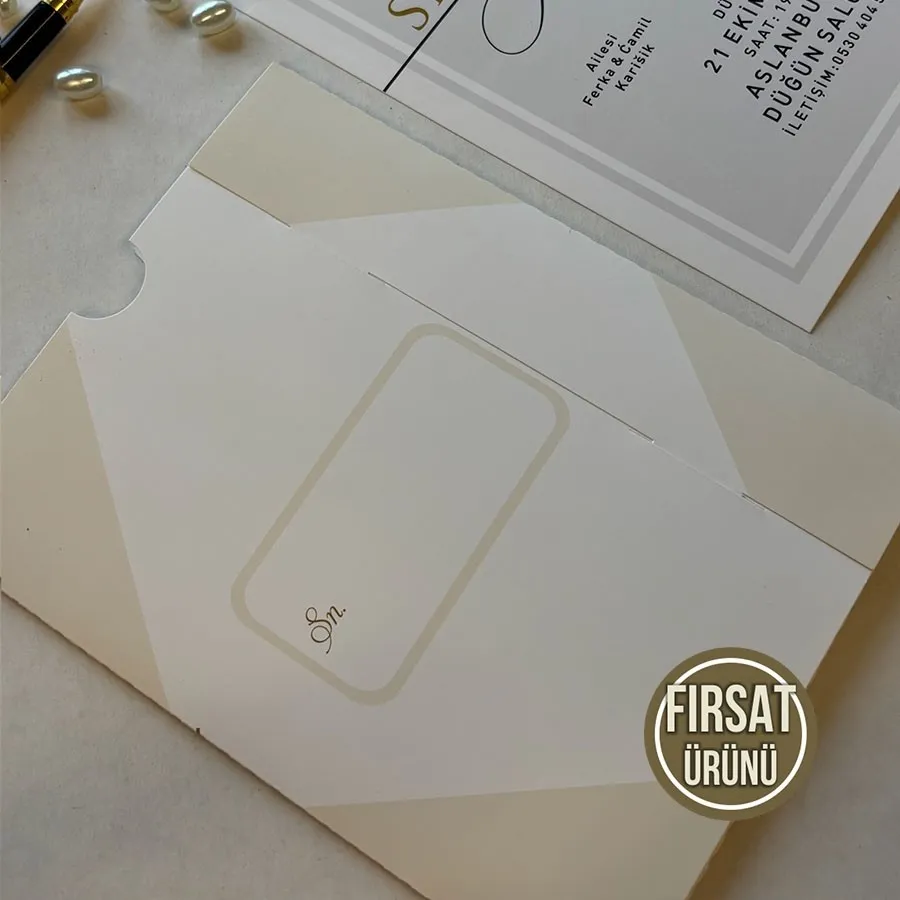 Kampanyalı Dikdörtgen Zarf - Oval Kesim Model - 7 — görsel 3