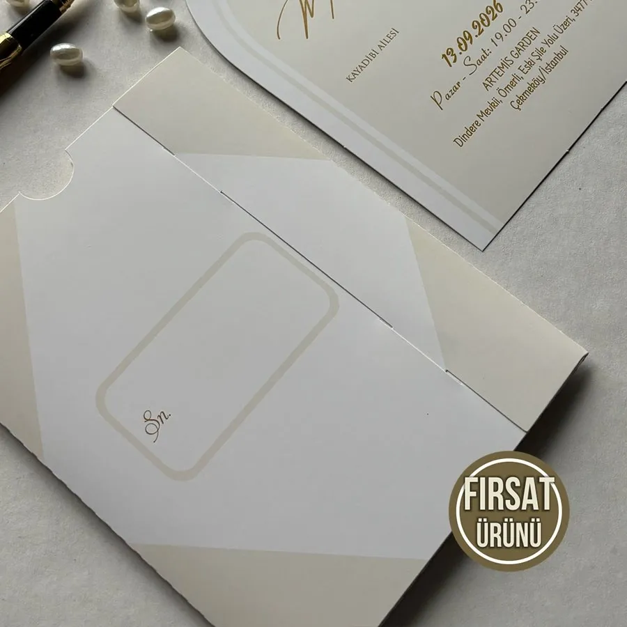 Kampanyalı Dikdörtgen Zarf - Oval Kesim Model - 8 — görsel 3