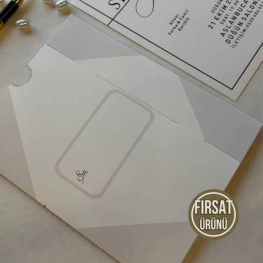 Kampanyalı Dikdörtgen Zarf - Oval Kesim Model - 9 — görsel 3