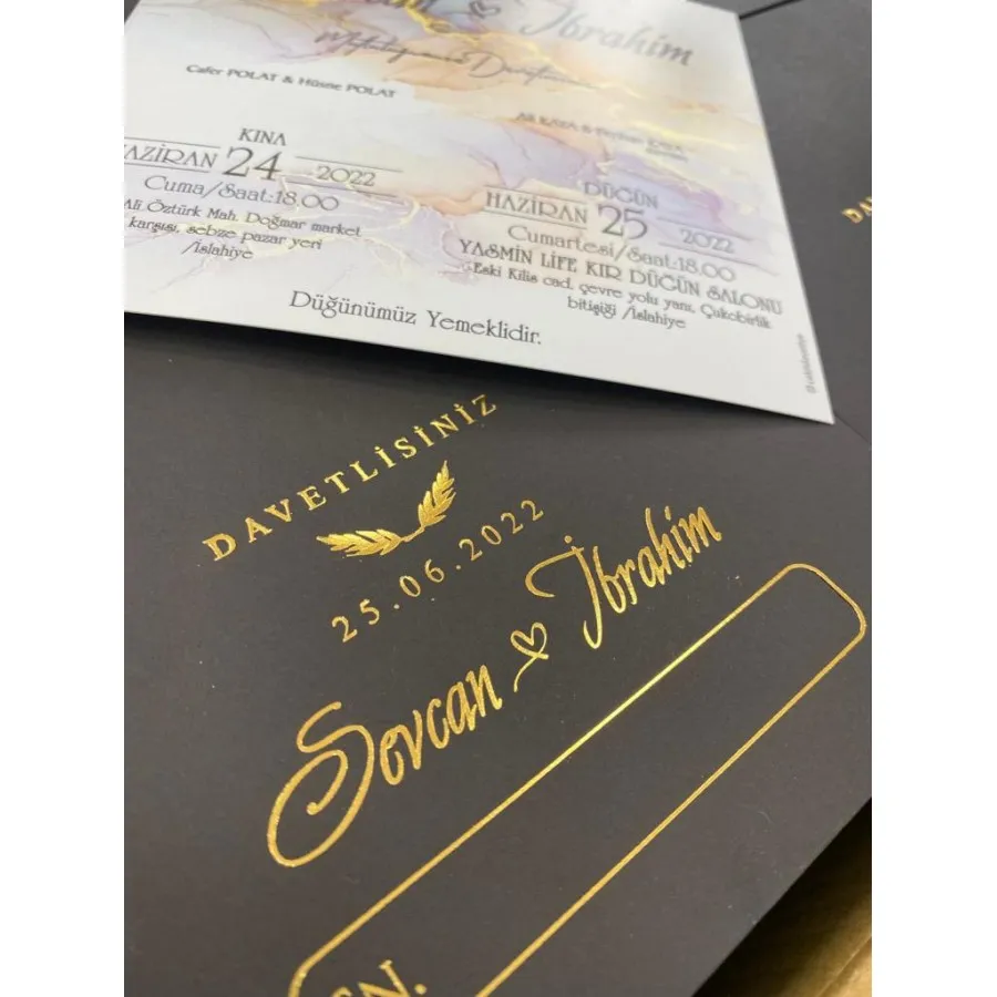 Kare Davetiye Modeli 9343