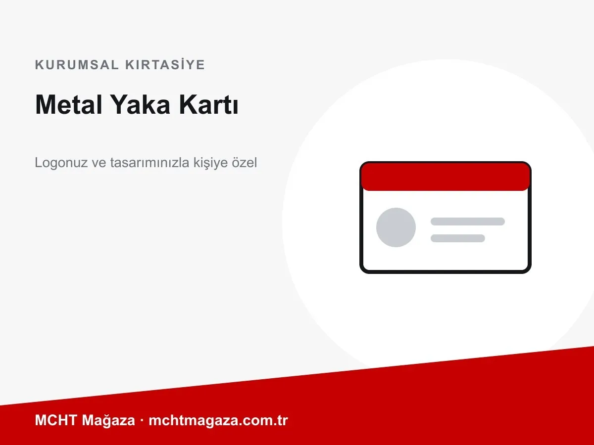 Metal Yaka Kartı – kişiye özel yaka kartı