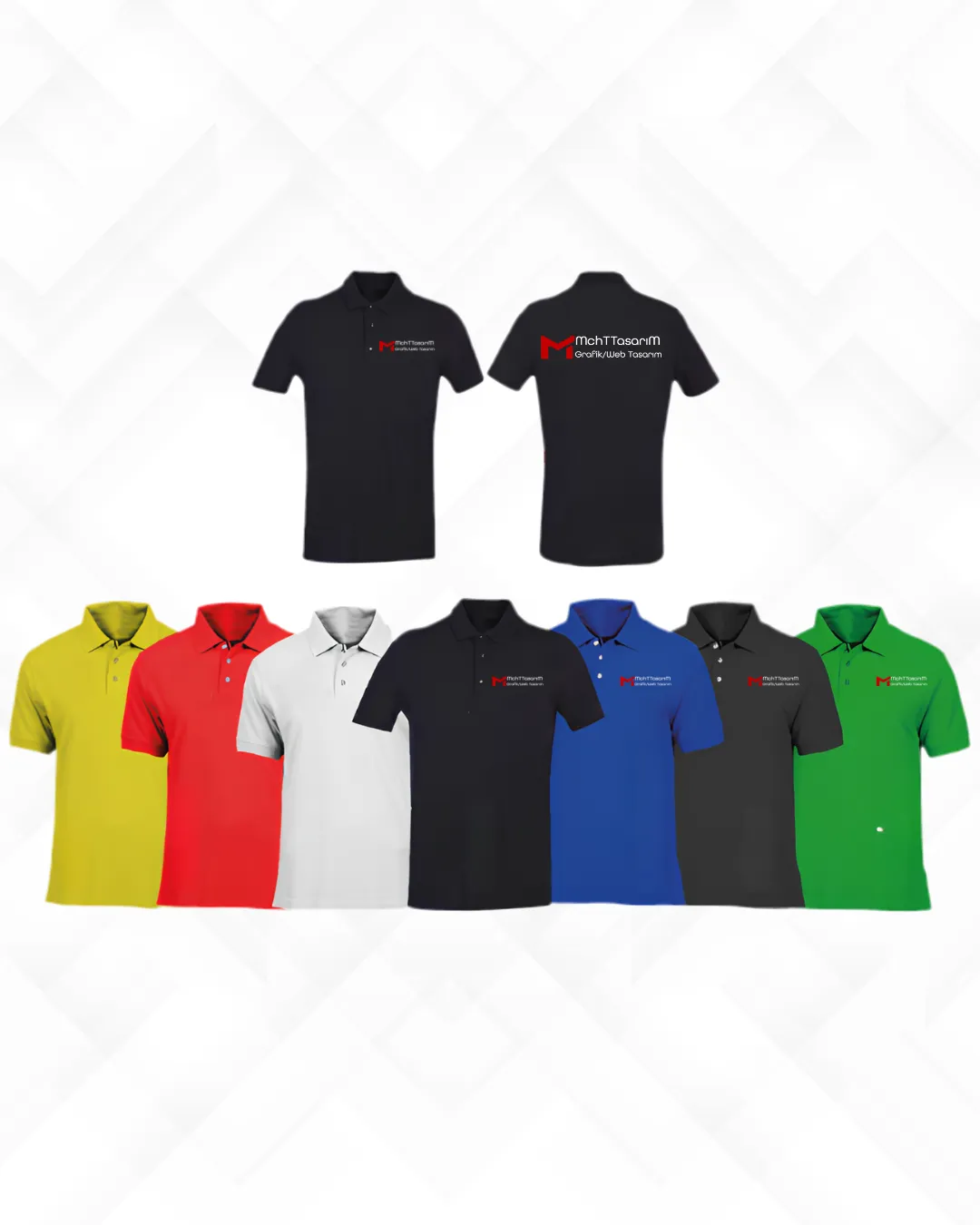 Polo Yaka Tişört Baskı – kişiye özel baskılı tişört